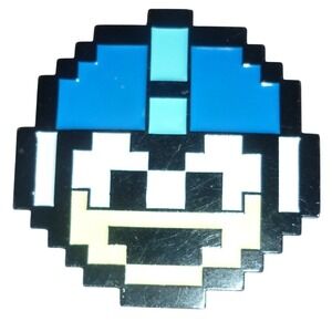 Capcom Mega Man 8-Bit Pixel Art Enamel Pin Blue Bomber Retro Video Game Pin